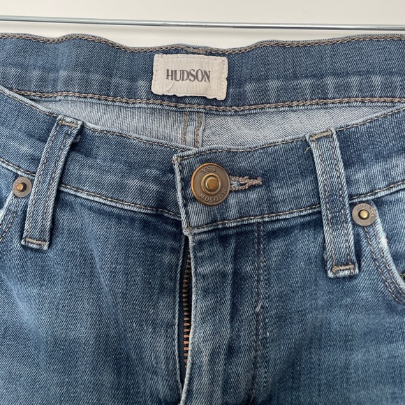 Hudson Jeans blue denim pants low rise straight leg skinny fit classic trendy 27 - Picture 10 of 15